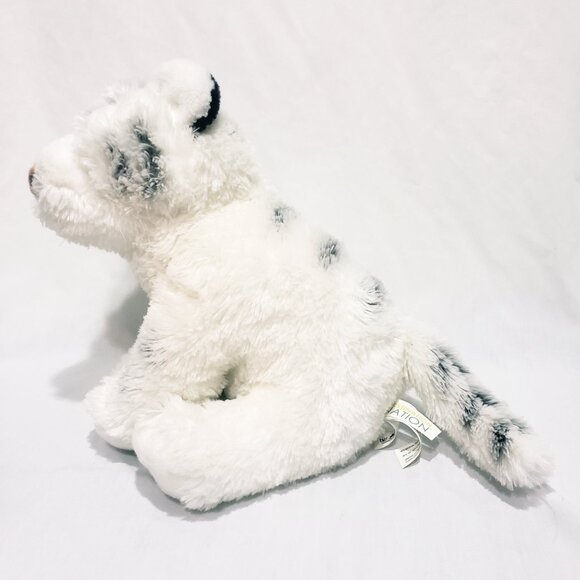 White Tiger Plush Stuffed Animal 10" Destination Nation Aurora 2015 Blue Eyes - Picture 5 of 10